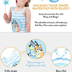 Bluey Girls Swimming Costume | Bingo Swimsuit | Blue | 8 | Kids Swimwear | Official Merchandise
