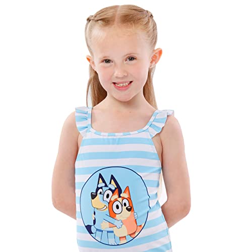 Bluey Girls Swimming Costume | Bingo Swimsuit | Blue | 8 | Kids Swimwear | Official Merchandise