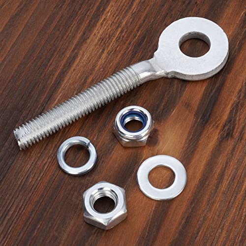 10MM M8 Chain Axle Adjuster, Compatible with 50cc 70cc 90cc 110cc 125cc 250cc Buyang TaoTao Kazuma Chinese Coolster Peace ATV 4 wheeler Quad Dirt Bike Parts