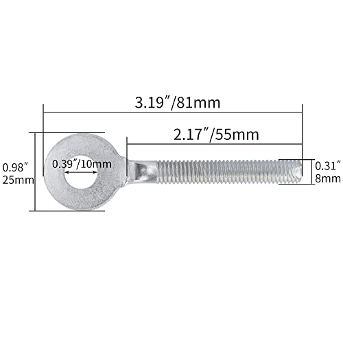 10MM M8 Chain Axle Adjuster, Compatible with 50cc 70cc 90cc 110cc 125cc 250cc Buyang TaoTao Kazuma Chinese Coolster Peace ATV 4 wheeler Quad Dirt Bike Parts