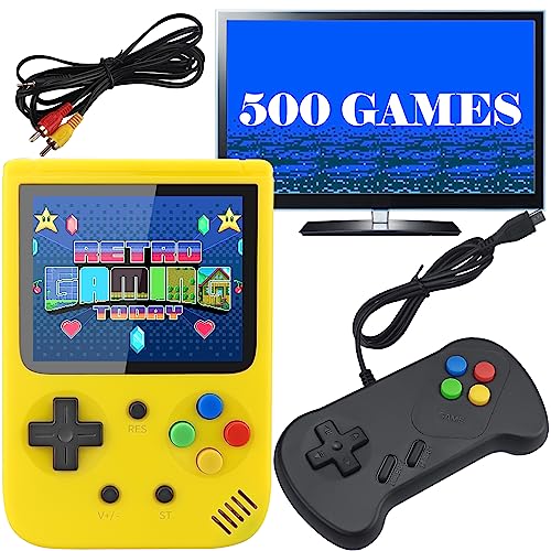 Fadist Handheld Game Console, Portable Retro Game Console, Built in 500 Classic Games,IdeIdeal Gift for Kids, Friend