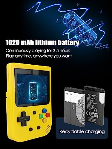 Fadist Handheld Game Console, Portable Retro Game Console, Built in 500 Classic Games,IdeIdeal Gift for Kids, Friend