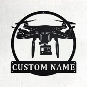 custom drone metal wall art, personalized drone name sign decoration for room, drone home decor, custom drone, drone lover gift, drone
