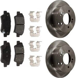 newbailun brake rotor brake pad kit fits rear solid 2-wheel (cast iron),repair your car and revitalize it