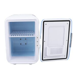 portable mini fridge, mini fridge detachable partition small portable for food(blue)