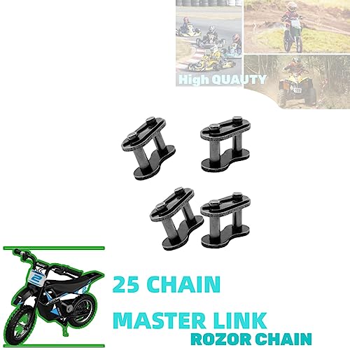 25 chain master link for Razor MiniMoto Electric Drive Electric Start Taotao Sunl Peace Jcl Baja Kazuma Falcon ATV Go Kart Go-Karts Quad