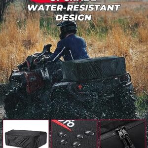 KEMIMOTO ATV Bag, 74L Large ATV Cargo Bag With Cooler Bag, Waterproof 4 Wheeler Storage Rear Rack Seat Bag Universal Compatible With Polaris Sportman Fourtrax Can Am Kawasaki Yamaha Artic Cat