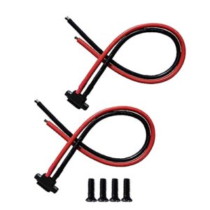 2pcs xt60ew-m mountable xt60e male plug connector with 12awg 30cm silicon wires for rc drone aircraft fpv racing drone