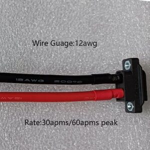 2PCS XT60EW-M Mountable XT60E Male Plug Connector with 12AWG 30cm Silicon Wires for RC Drone Aircraft FPV Racing Drone