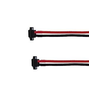 2PCS XT60EW-M Mountable XT60E Male Plug Connector with 12AWG 30cm Silicon Wires for RC Drone Aircraft FPV Racing Drone