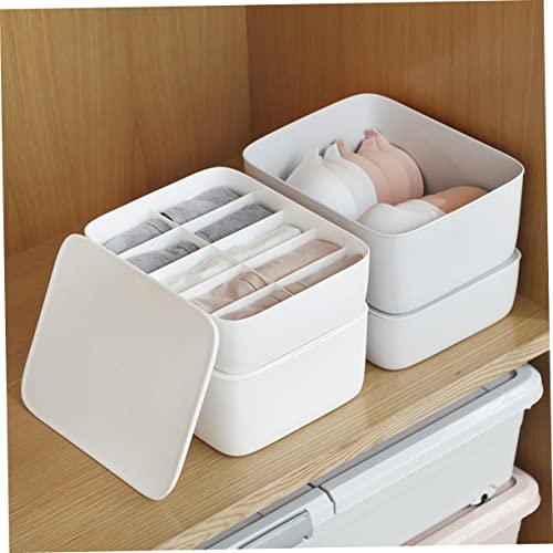 STOBAZA Box Underwear Drawer Plastic Organizer Box Basket Drawers Cosmetic Storage Drawers Desktop Storage Drawers Socks Storage Organizer Storage Basket Stackable Basket Storage Container