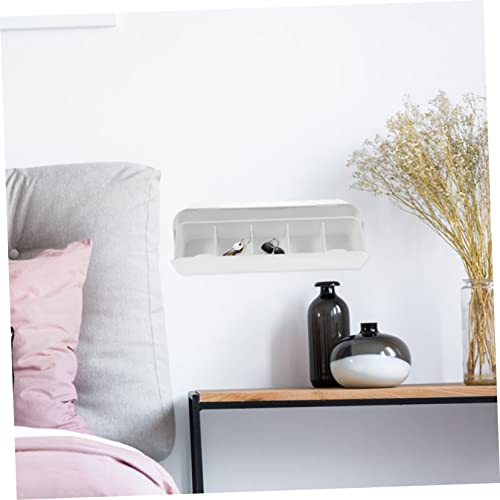 Zerodeko Wall Mount Sock Organizer Clear Organizer Drawers Compartment Storage Box Underwear Storage Box Multifunctional Storage Box Plastic Pp White Grid Sheer Socks