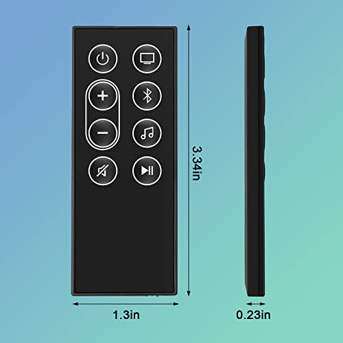 Bluetooth Remote Control Replacement for Bose Smart Soundbar 300 and Bose Smart Soundbar 600 with CR2025 Battery