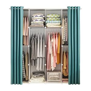 lhllhl non woven wardrobes bedroom closets storage cabinet wardrobes armoire wardrobe furniture (color : d, size : 124x47x139cm)