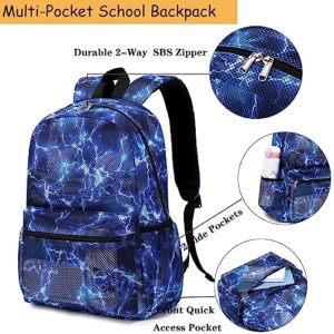 Dafelile Mesh Backpack for Kids Boys Girls Semi-Transparent Mesh School Backpack Bookbag Set Lightweight Casual for Gym Beach Travel