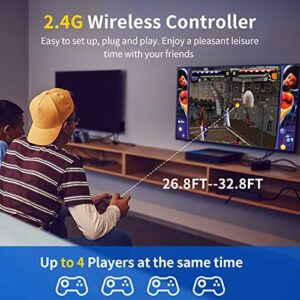 Retro Game Console with 48214 Retro Games, S905X4 Game Consoles Plug and Play for 4K TV, EmuELEC 4.6 Game System, Android 11, 256G Super Emulator Console with 76 Emulators, 2 Wireless Controller, WiFi