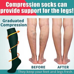 Laite Hebe 4 Pairs-Compression Socks for Women&Men Circulation-Best Support for Nurses,Running,Athletic