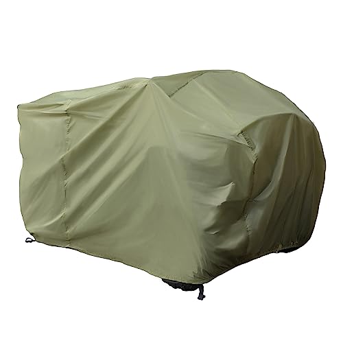 X AUTOHAUX ATV Cover for Polaris Scrambler 850 XP 1000 for Yamaha Grizzly Oxford All Season Weather Waterproof Outdoor Protection 4 Wheeler Covers Quad Cover fit Most 250CC-600CC Green