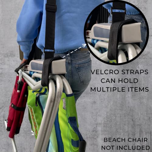 NGIL Royal 2 Pack Adjustable Beach Chair Carry Strap Universal Folding Chair Carry Strap for Camping,Picnic and Outdoor