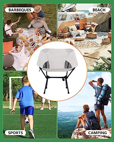 logard 2 Pack Lightweight Portable Camping Chair,Folding Outdoor Chair High Load Capacity,Sturdy Folding Chair for Hiking,Beach,Fishing,Festival, Hiking, Backpacking