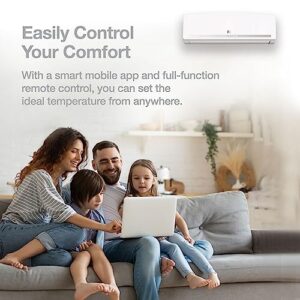 Perfect Aire DIY 18,000 BTU 23.3 SEER Quick Connect Ductless Mini-Split Heat Pump w/WiFi - 230V