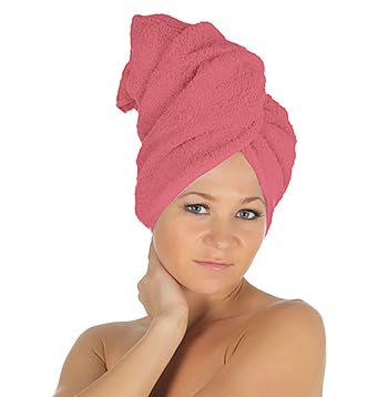 Textila Pink Bath Towels Pack of 6-24x48 inch Cotton Terry Towels for Bathroom Highly Absorbent, Soft Feel, Quick Dry, Lightweight Bath Towels for Shower, Pool, Gym, SPA, Hotel & Daily Use Towels