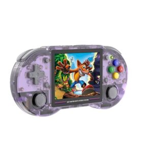 rg353ps retro handheld game console 3.5'' ips screen linux os rk3566 64bit game player with 128g tf card preload 4519 classic games built in 3500mah battery compatible with 5g wifi and 4.2 bluetooth