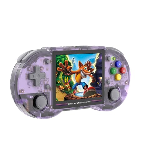 RG353PS Retro Handheld Game Console 3.5'' IPS Screen Linux OS RK3566 64bit Game Player with 128G TF Card Preload 4519 Classic Games Built in 3500mAh Battery Compatible with 5G WiFi and 4.2 Bluetooth