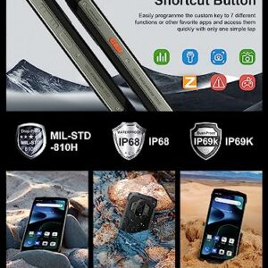 Blackview Rugged Smartphone Unlocked(2023), BV9300 21GB+256GB/1TB,15080mAh Battery/33W,100 Lumen Flashlight,6.7" FHD+ 120Hz,50MP+32MP, Android 12 Rugged Cell Phone,Rugged Phone Fingerprint/FACE ID