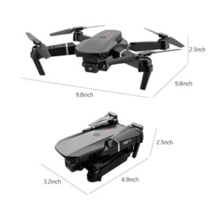 Mins Drones with Camera for Adults, Dual 1080p HD FPV Camera, Foldable Drones Remote Control Toys Gfts for Beginners, Altitude Hold, Headless Mode, One Key Start, Speed Adjustment