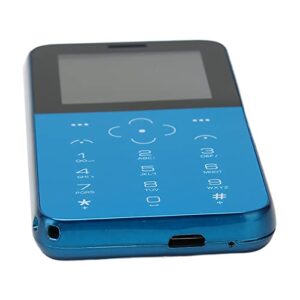 Elderly Cellphone, Dumb Phone ABS 2G 1400mAh Dual SIM Card for Home (Blue)