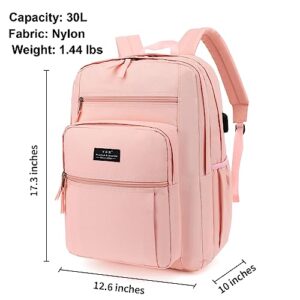 YGR Travel Laptop Backpack, Anti Theft Casual Rucksack Slim Business Laptop Backpack with USB Charging Port, Water resistant College Computer Bag Gift for Women, Men, College, Outdoor Sports, Work