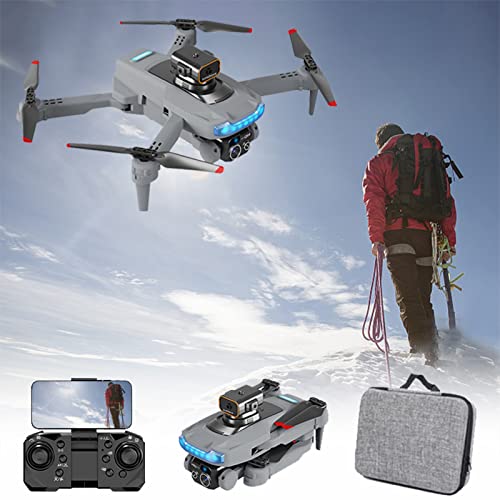 Drone with Camera for Adults Kids - Drone with 4k HD Fpv Camera Remote Control Toys Gifts for Boys Girls with Altitude Hold Headless Mode One Key Start Speed (Gray)