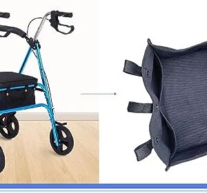 XINFULLWOL Walker Bags,Rollator Storage Bag Under Seat,Walker Accessories for Folding Walker, Accessories Bags for Seniors,Walker Underseat Replacement Medical Basket(Medium,Black)