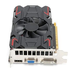 Yoidesu ATI HD6770 4GB Graphics Card, 4GB 128Bit DDR5 650MHz Computer PC Gaming Video Graphics Card GPU, Single Fan Low Profile Graphics Card, Computer Network Accessories