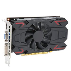 Yoidesu ATI HD6770 4GB Graphics Card, 4GB 128Bit DDR5 650MHz Computer PC Gaming Video Graphics Card GPU, Single Fan Low Profile Graphics Card, Computer Network Accessories