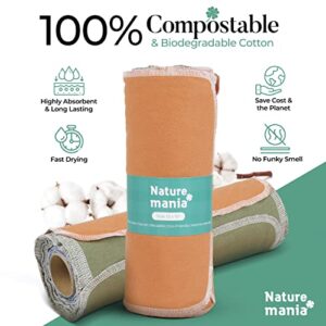 Value Pack of 48 Reusable Paper Towels - Paperless Paper Towels made with Super-Soft, Washable Paper Towel Set for Kitchen,