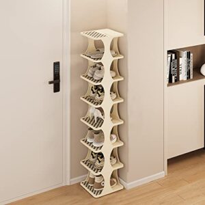 shoe rack - shoe organizer 8 tiers for closet narrow, plastic shoe rack storage organizer for entryway, space saving shoe stand cabinet for bedroom cloakroom hallway garage