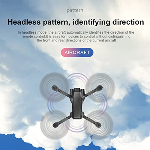 Drone with Camera for Adults, Dual 1080P HD FPV Camera RC Quadcopter Toys Gifts for Boys Girls, with 1 Batteries, Altitude Hold Headless Mode, One Key Start, 3 Speed Adjustment (Single 1080P Black)