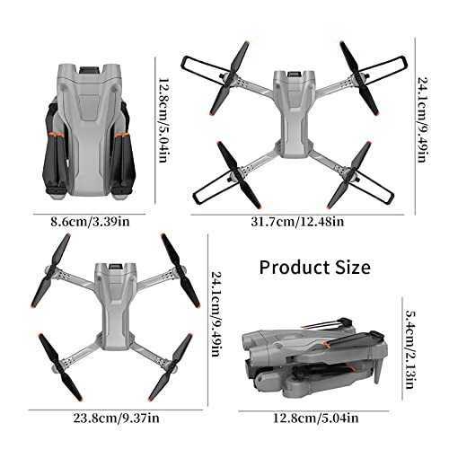 KEUVEN Z908 PRO Drones with Camera for Adults 4k,FPV Mini Drones with Carrying Case, 3Batteries,42 Mins Flight Time, Remote Control Toys Gifts for Boys Girls,Easy To Fly for Beginners (Black)