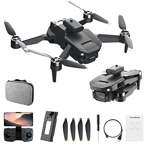 GBSELL New Brushless Drone - Motor Optical Flow Positioning - Less Noise,More Stable,More Power Saving,Longer Life - 4K Camera with 110° Wide-Angle 90° for Taking Photos (BK)