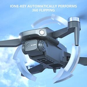 GBSELL New Brushless Drone - Motor Optical Flow Positioning - Less Noise,More Stable,More Power Saving,Longer Life - 4K Camera with 110° Wide-Angle 90° for Taking Photos (BK)