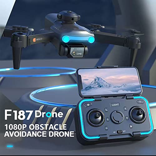 Tyranitar Mini Drone with 1080P Dual HD Camera, 2023 Upgradded RC Quadcopter FPV Camera Foldable Drone Toys Gift for Adults and Kids, One Key Start Speed Adjustment, 360° Altitude Hold Mode