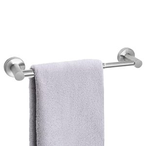homotek towel bar adjustable bathroom towel holder, towel rod size from 14 inch to 24.5 inch single towel racks, wall mount towel rail, towel hanger towel hook for bathroom, kitchen(brushed nickel)