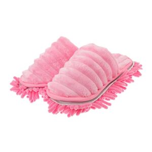 iwowhero 1 pair womens duster fuzzy slippers for women household vacuum cleaners detachable mopping shoes floor cleaning slippers mop slipper shoes sandals small mop sweeper miss the lazy