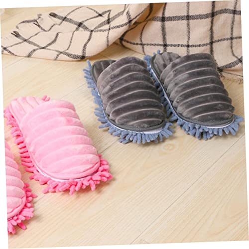 JEWEDECO 1 Pair Man Sandals Home Slippers for Men Household Cleaner Floor Cleaning Shoes Floor Buffing Slippers Mopping Socks Cleaning Slipper Women Slipper Vacuum Cleaner Leisure Shoes