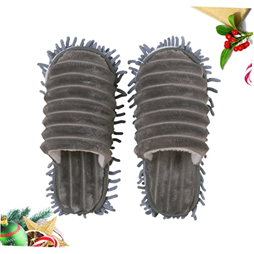 JEWEDECO 1 Pair Man Sandals Home Slippers for Men Household Cleaner Floor Cleaning Shoes Floor Buffing Slippers Mopping Socks Cleaning Slipper Women Slipper Vacuum Cleaner Leisure Shoes