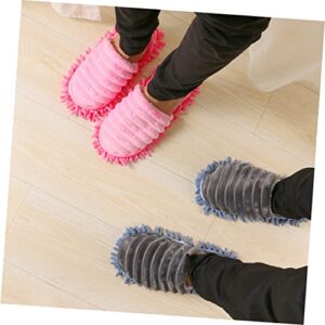 JEWEDECO 1 Pair Man Sandals Home Slippers for Men Household Cleaner Floor Cleaning Shoes Floor Buffing Slippers Mopping Socks Cleaning Slipper Women Slipper Vacuum Cleaner Leisure Shoes