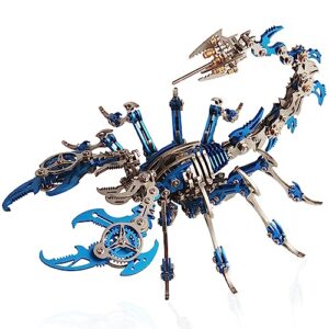 yuezudpo 3d metal puzzles for adults, scorpion 3d metal model kits to build diy colorful 3d metal puzzle ornaments for adults,teens birthday