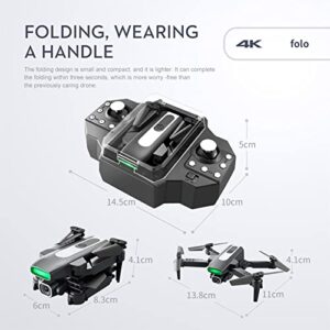 Hedgx Mini WiFi FPV Drone With 4K HD Dual Camera Altitude Hold Mode Foldable RC Drone Quadcopter Circle Fly, Route Fly, Altitude Hold, Headless Mode, Gift for Family